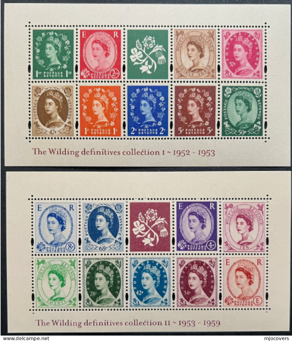 ROYALTY - 2002 & 2003 GB Miniature Sheets  Anniv Of 1952 1953  Wilding Definitives Collection I & II MNH Stamps M/S - Nuevos
