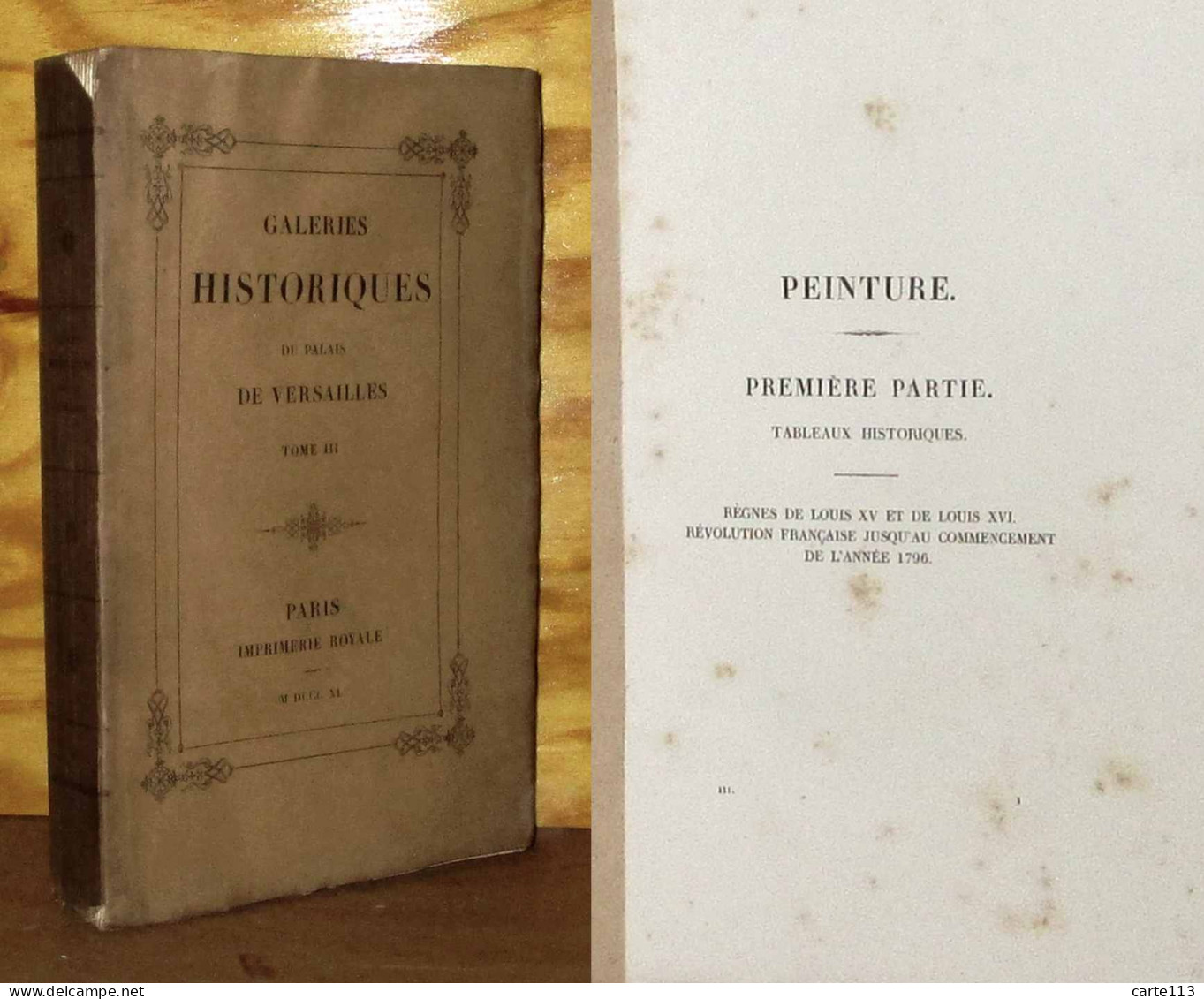 GAVARD Charles - GALERIES HISTORIQUES DU PALAIS DE VERSAILLES - TOME III - 1801-1900