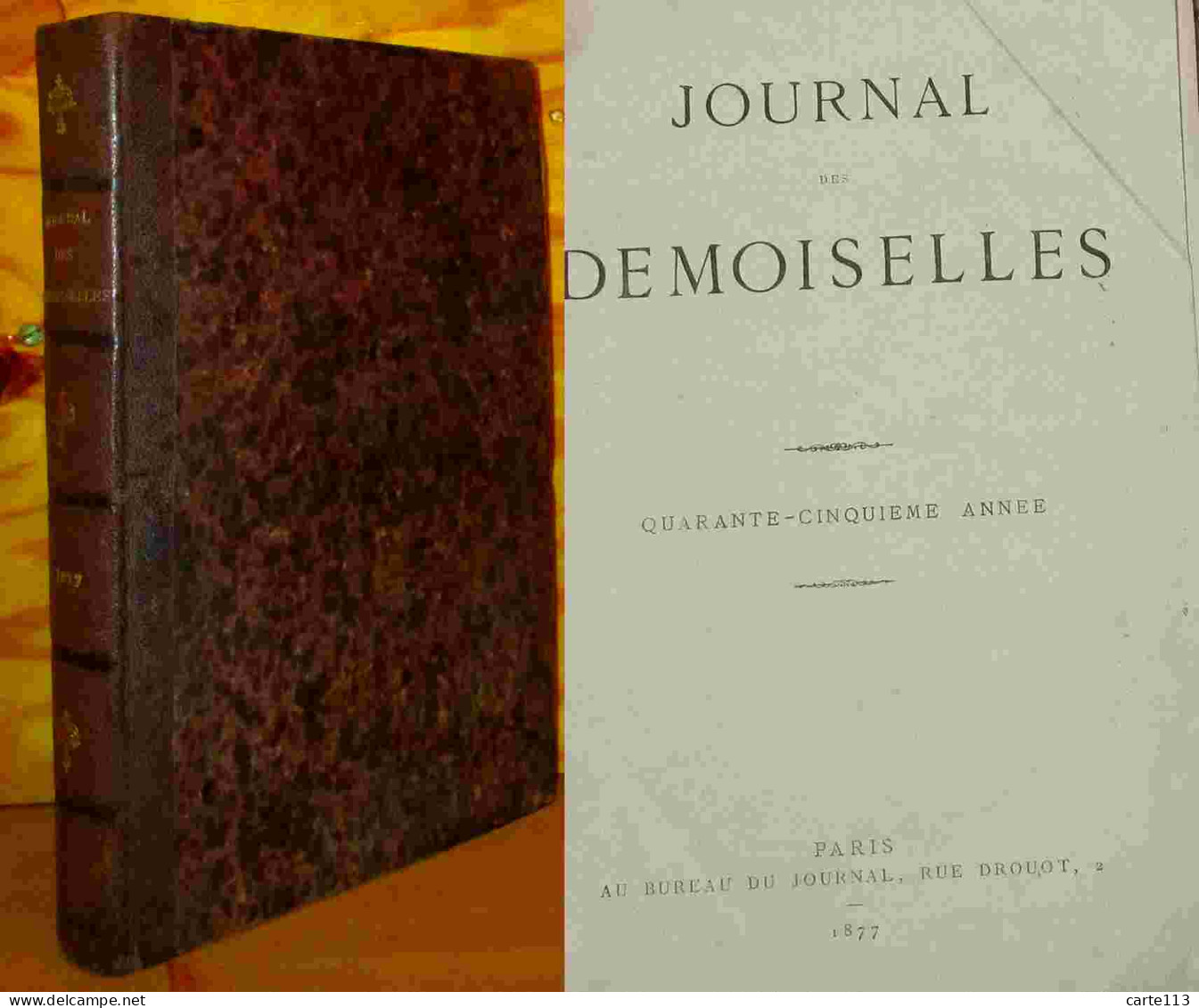 COLLECTIF   - JOURNAL DES DEMOISELLES - 1877 - 1878 - 1801-1900