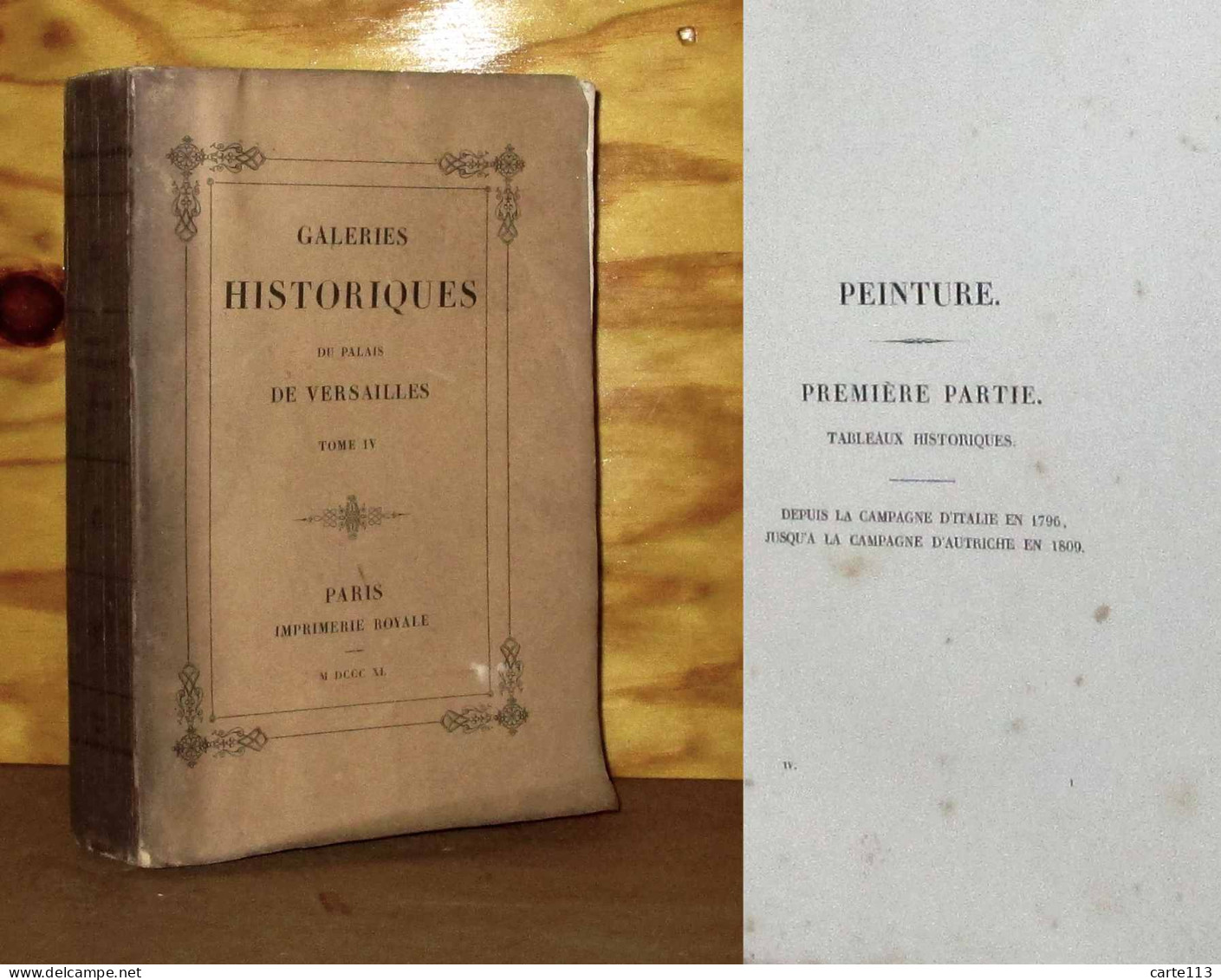 GAVARD Charles - GALERIES HISTORIQUES DU PALAIS DE VERSAILLES - TOME IV - 1801-1900