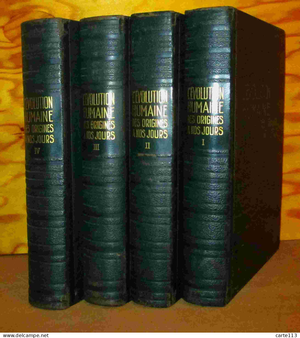 LAHY-HOLLEBECQUE Marie - L'EVOLUTION HUMAINE DES ORIGINES A NOS JOURS - 4 VOLUMES - Other & Unclassified