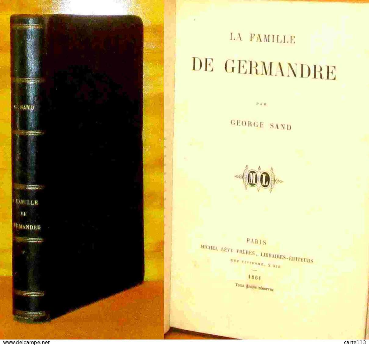 SAND George - LA FAMILLE DE GERMANDRE - 1801-1900