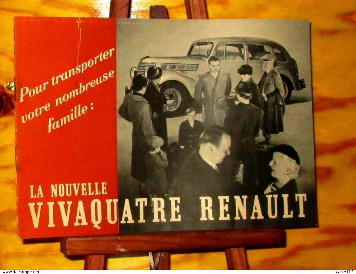 ANONYME  - LA NOUVELLE VIVAQUATRE RENAULT 1939 - POUR TRANSPORTER VOTRE NOMBREUS - 1901-1940