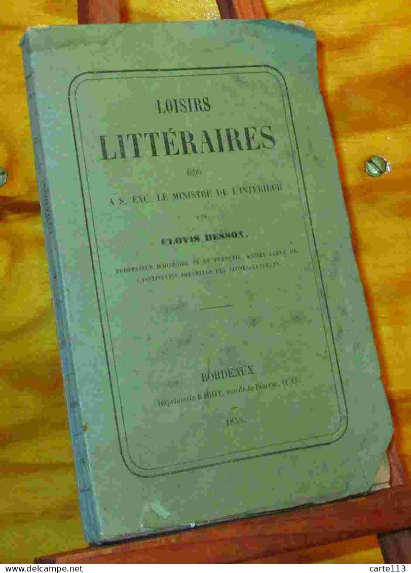 BESSON  Clovis - LOISIRS LITTERAIRES - 1801-1900