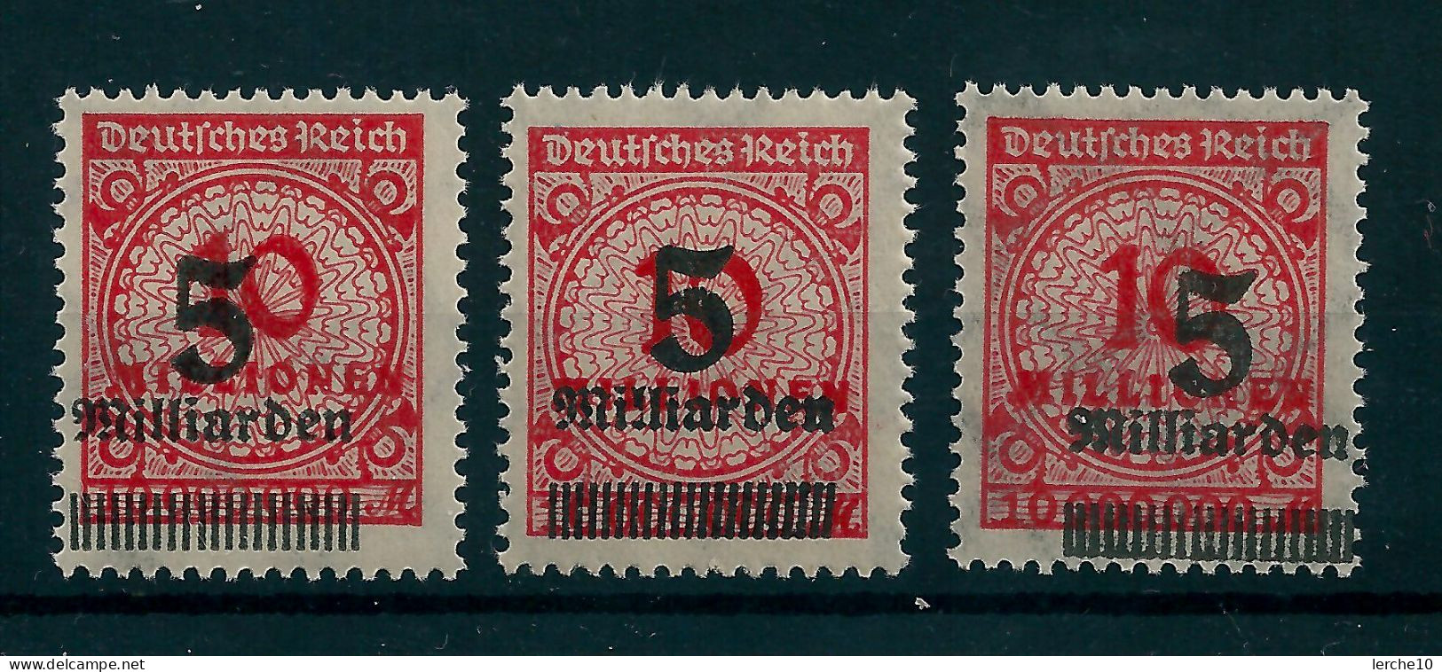 MiNr. 334 **  Verschiedener Aufdruck   (0231) - Unused Stamps