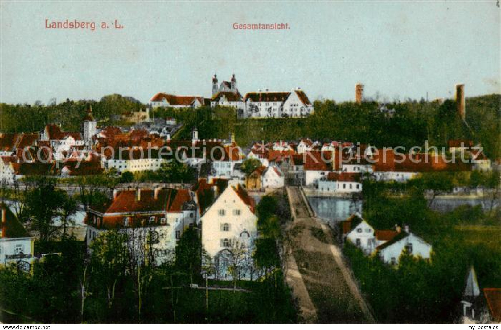 73791027 Landsberg Lech Gesamtansicht - Feldpost Landsberg Lech - Landsberg