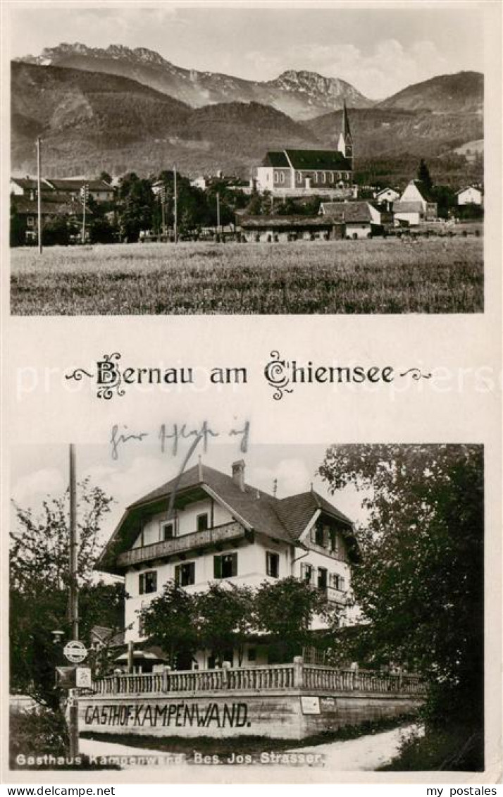 73791016 Bernau Chiemsee Teilansicht U. Gasthaus Kampenwand Aussenansicht Bernau - Andere & Zonder Classificatie