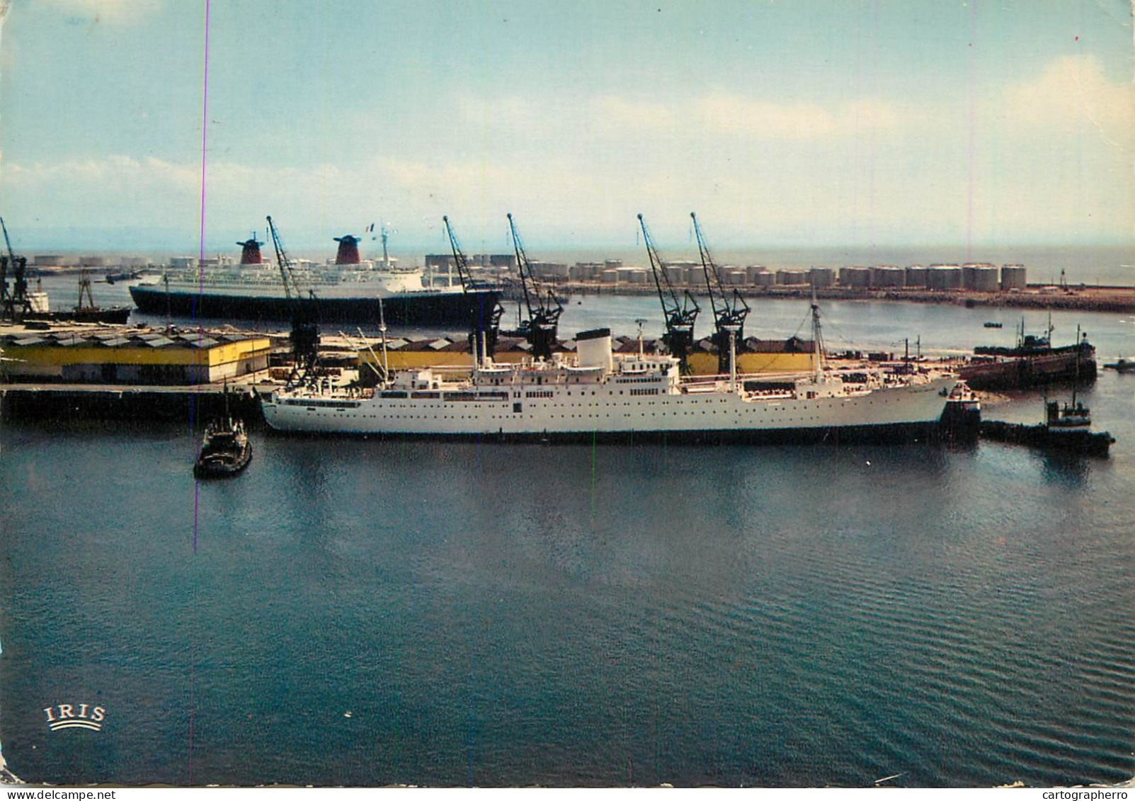 Navigation Sailing Vessels & Boats Themed Postcard Le Havre Ocean Liner - Sailing Vessels