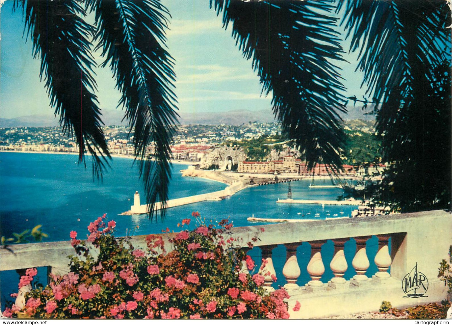 Navigation Sailing Vessels & Boats Themed Postcard Nice Harbour Entrance - Sailing Vessels