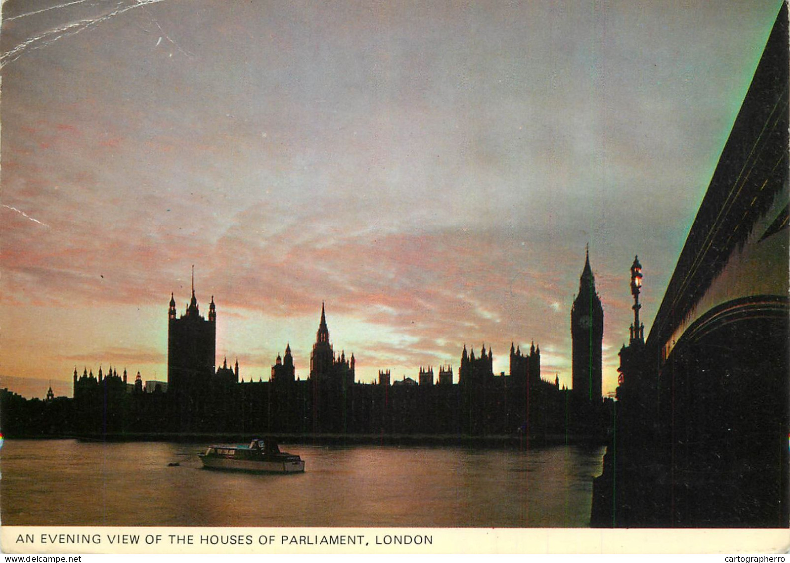 Navigation Sailing Vessels & Boats Themed Postcard London Parliament Thames Pleasure Cruise - Sailing Vessels