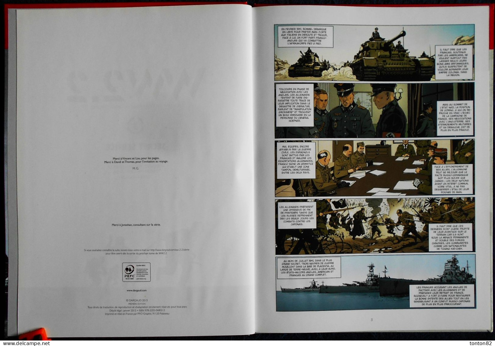 Robledo - Toledano - WW 2.2 - T 3 - Secret Service - Éditions DARGAUD - ( E.O. 2013 ) . - Sonstige & Ohne Zuordnung