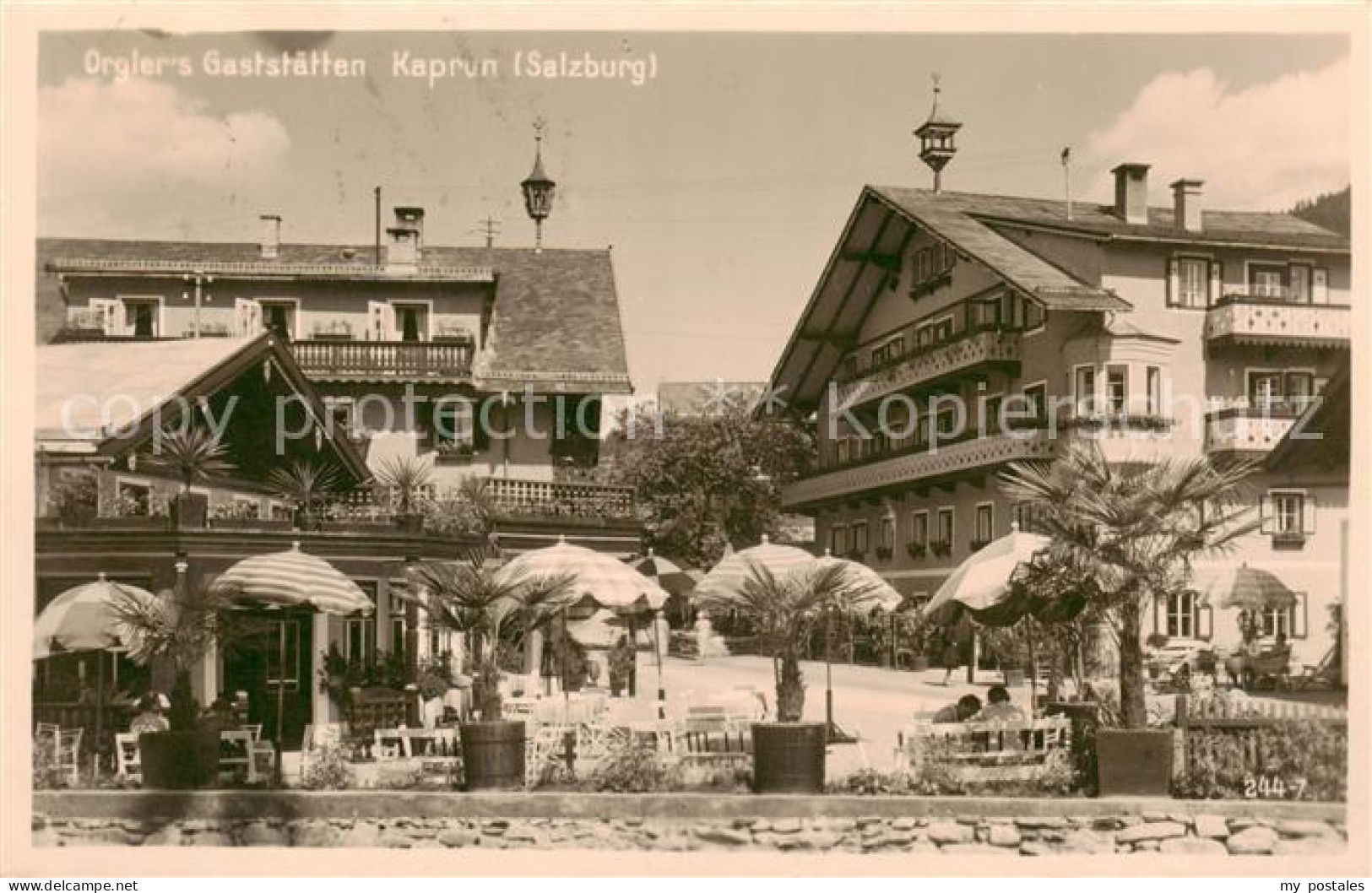 73790923 Kaprun Orglers Gaststaetten Aussenansicht M. Cafe-Terrasse Kaprun - Andere & Zonder Classificatie