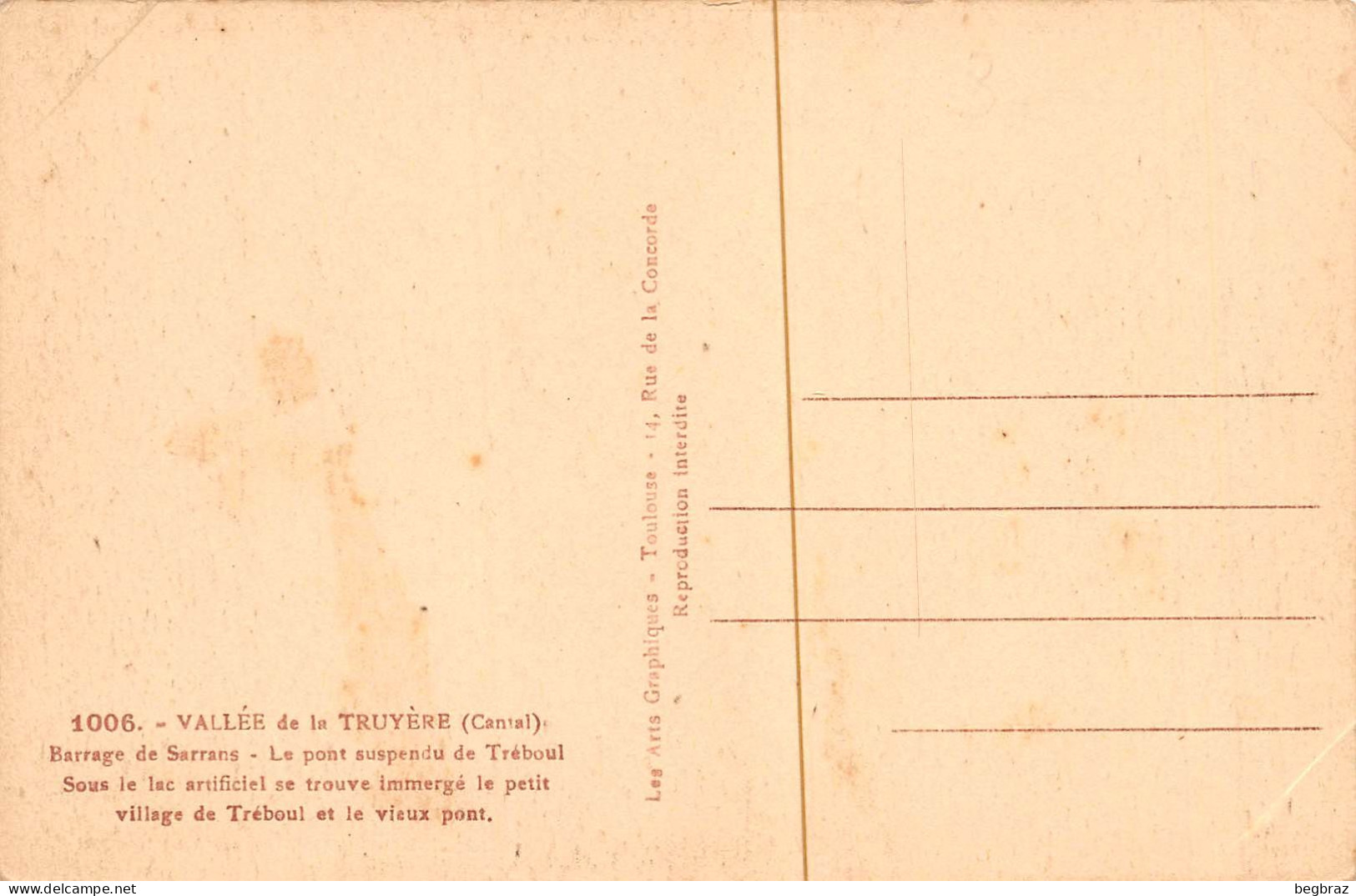 VALLEE DE LA TRUYERE    PONT DE TREBOUL - Otros & Sin Clasificación