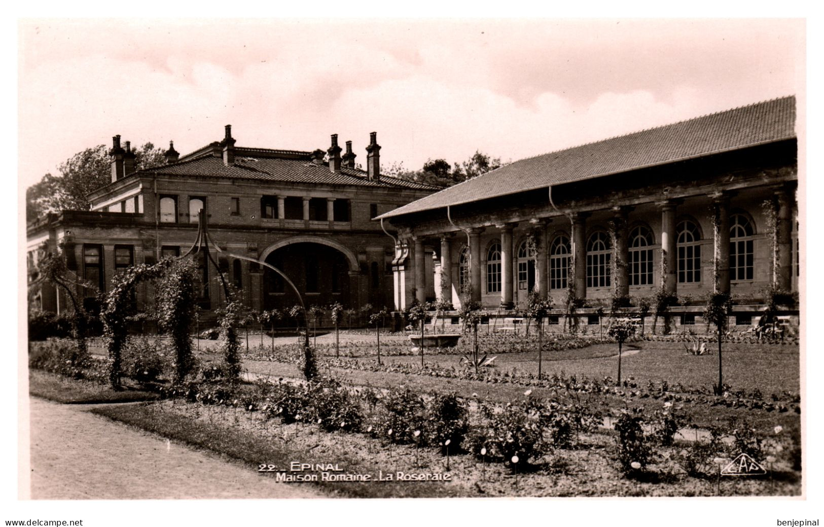 Epinal -  Maison Romaine - La Roseraie (glacée) - Epinal