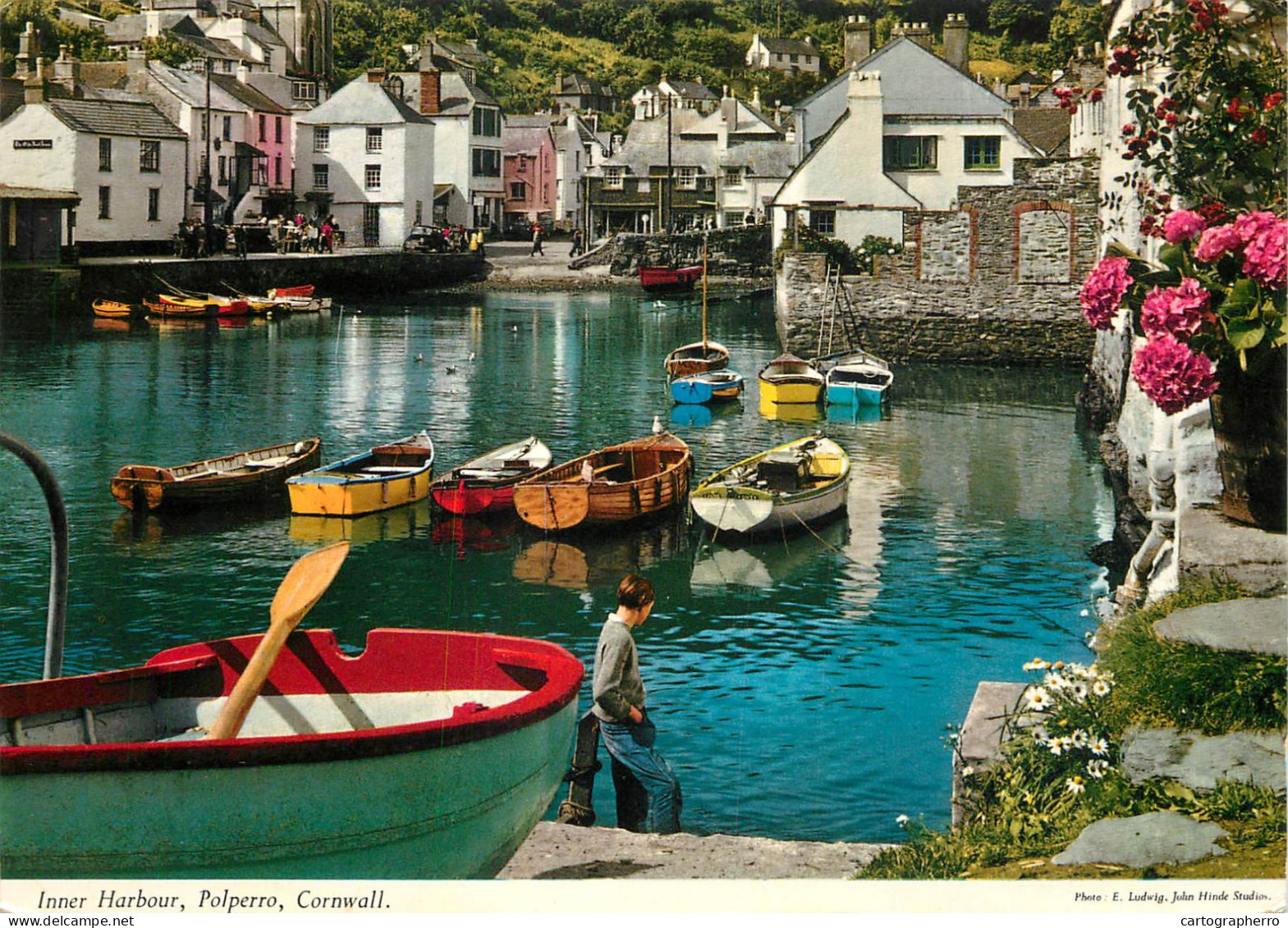 Navigation Sailing Vessels & Boats Themed Postcard Polperro Harbour - Segelboote