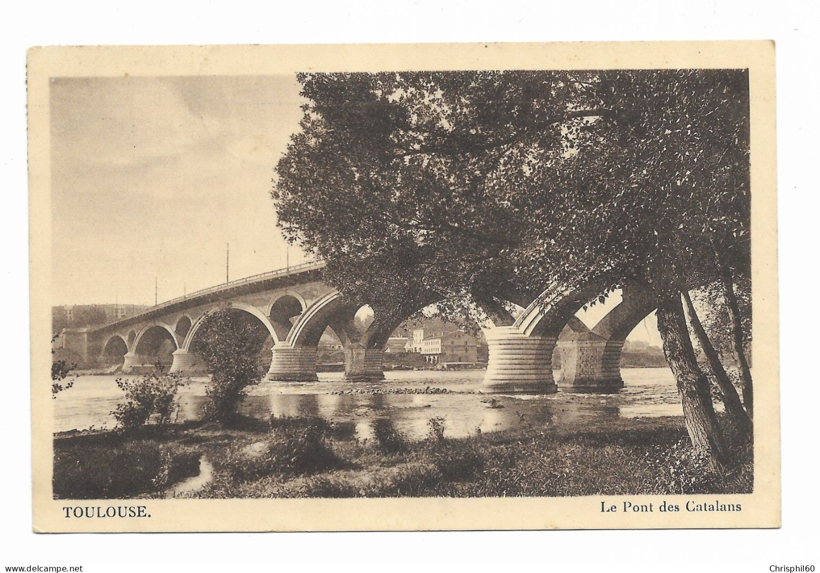 CPA - TOULOUSE - Le Pont Des Catalans - Circulé En 1943 - - Toulouse