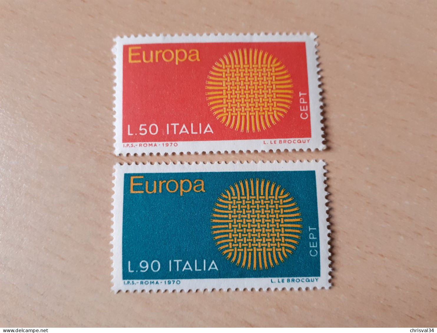 TIMBRES   ITALIE    ANNÉE  1970      N  1047  /  1048   COTE  1,00  EUROS   NEUFS   LUXE** - 1961-70:  Nuevos