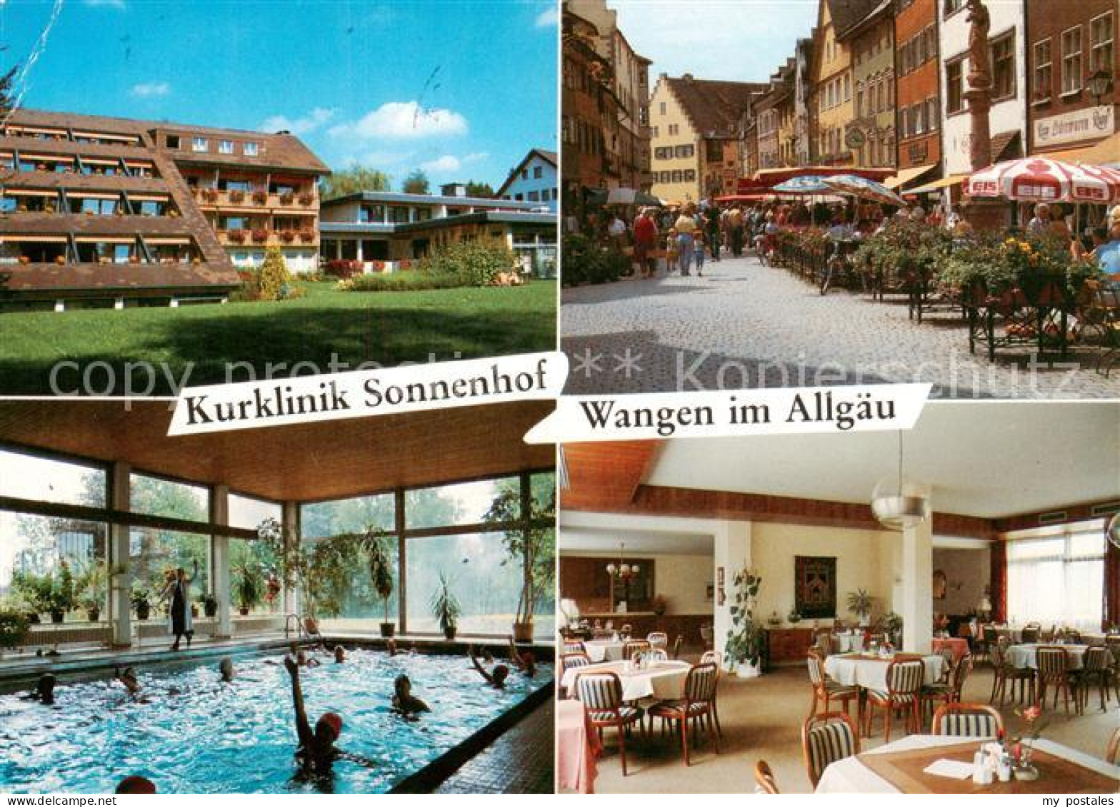 73790838 Wangen Allgaeu Kurklinik Sonnenhof Hallenbad Restaurant Stadtzentrum Wa - Wangen I. Allg.