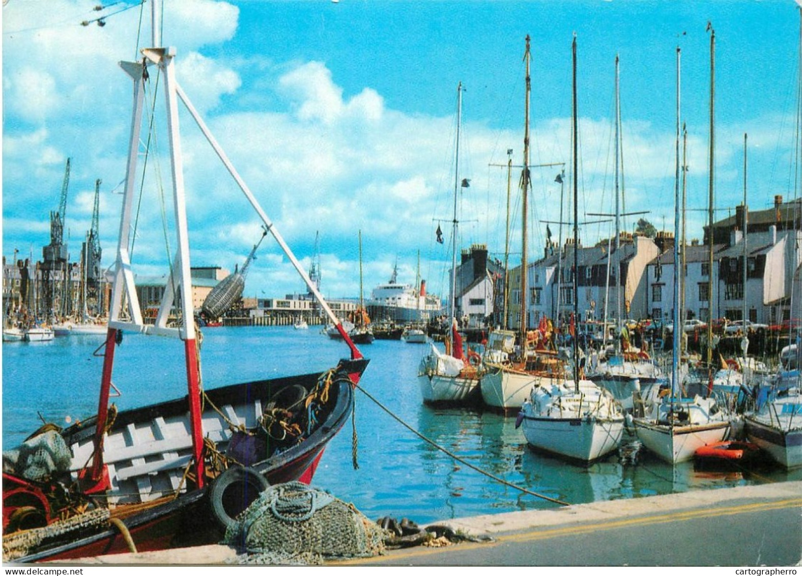 Navigation Sailing Vessels & Boats Themed Postcard Weymouth Harbour - Segelboote