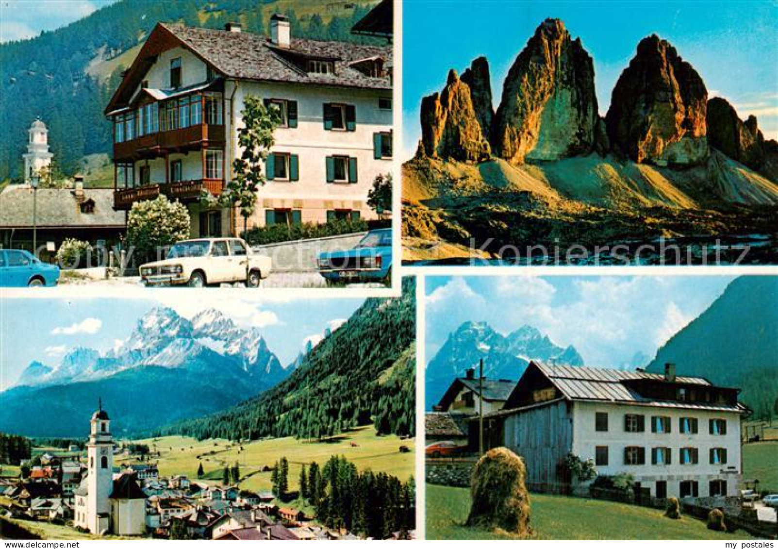 73790823 Sexten Sesto Suedtirol IT Hotel Bergsteiger Ortsansicht Mit Kirche Dolo - Sonstige & Ohne Zuordnung