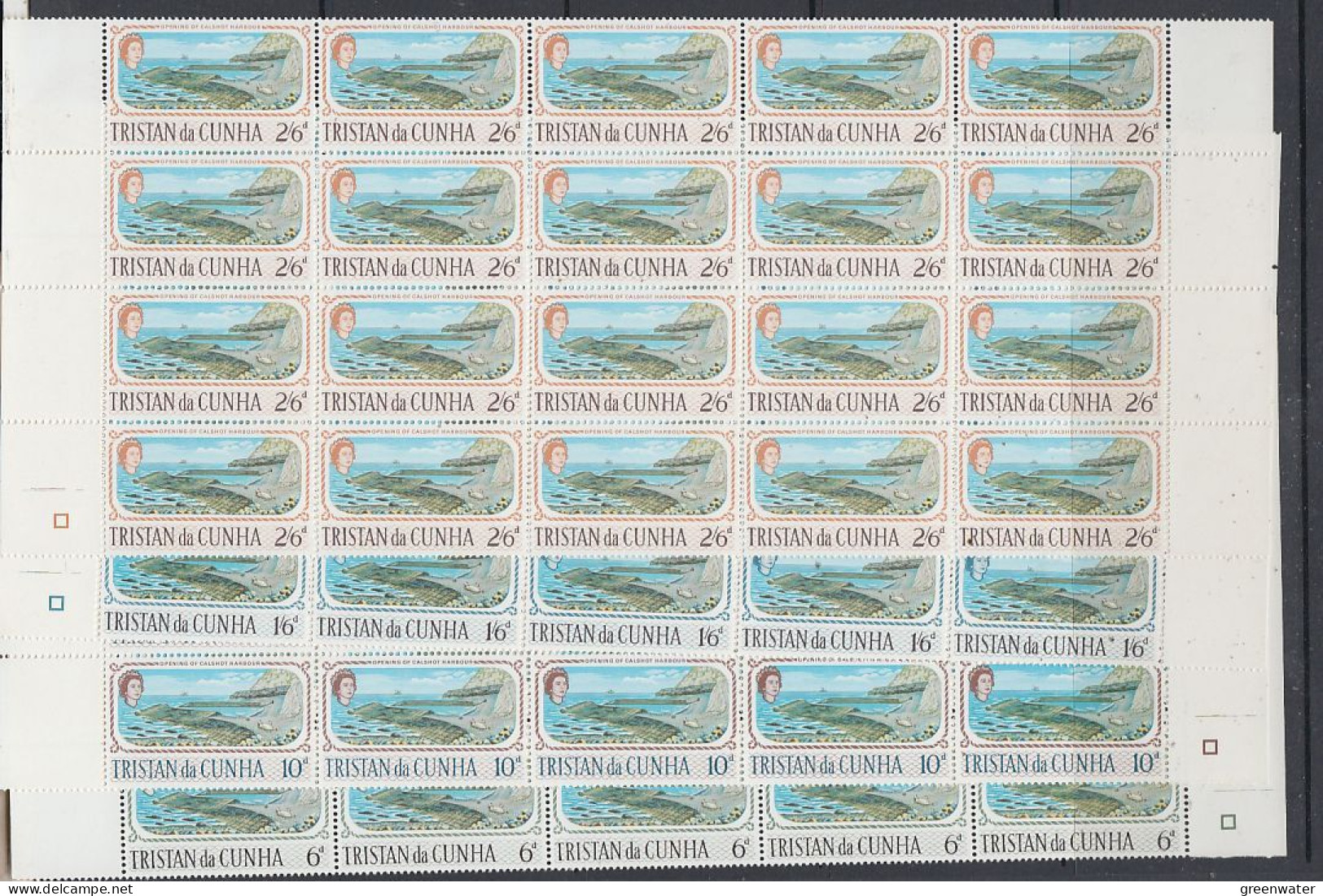 Tristan Da Cunha 1967 Opening Calshot Harbour 4v (20x) ** Mnh (TDC186) - Tristan Da Cunha