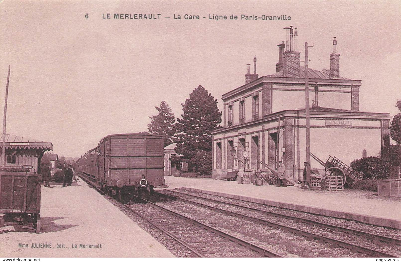 61 - Le MERLERAULT -- La Gare - Ligne De Paris Granville - Le Merlerault