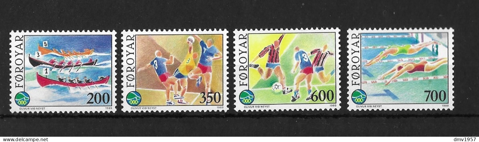 Faroe Islands 1989 MNH Sports Sg 181/8 - Islas Faeroes