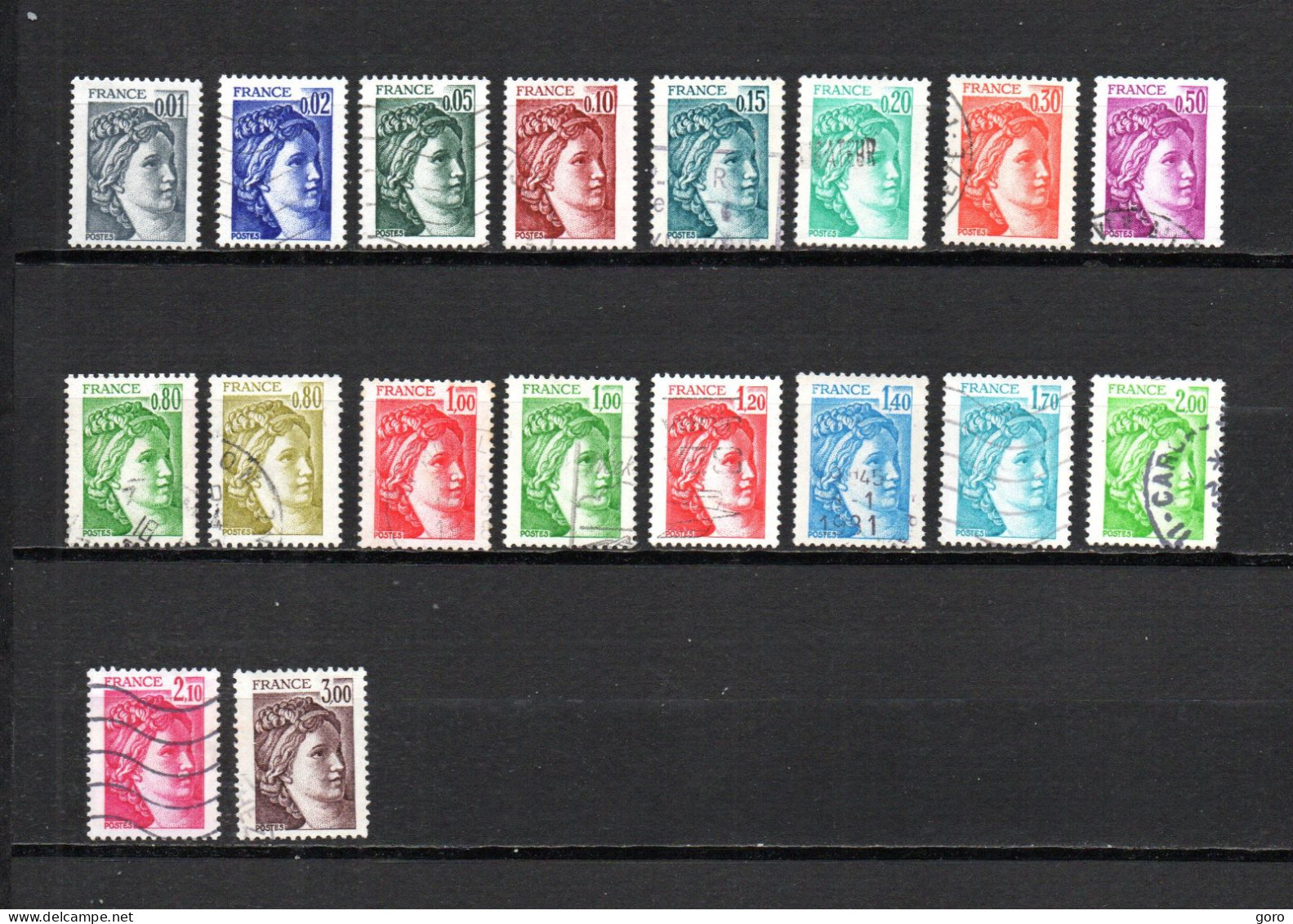 Francia  1977-78  .-   Y&T  Nº   1962/1979 - Used Stamps