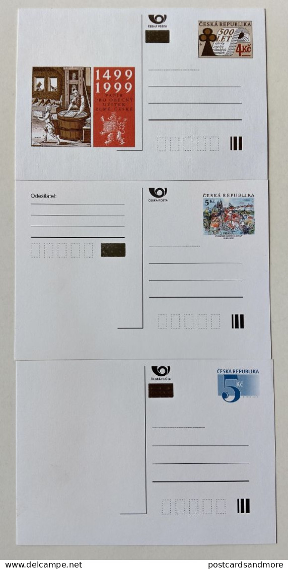 Czech Republic lot of 87 unused postal stationery cards 1994-2003