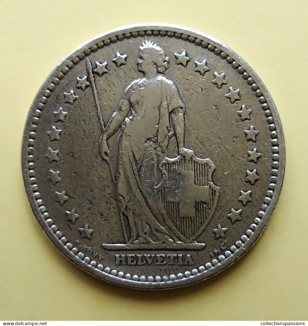 - SUISSE - 2 Francs - 1905 - Argent - - 2 Francs