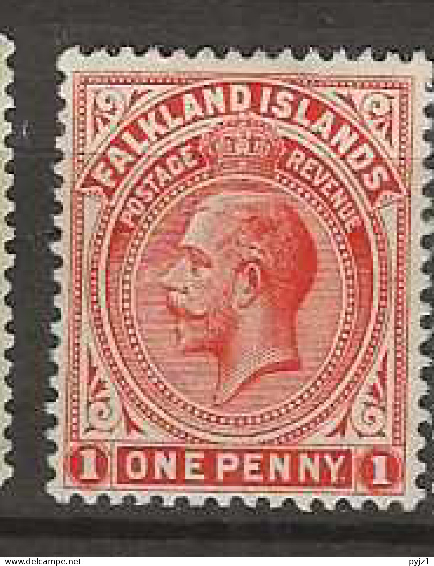 1921 MNG Falkland Islands Mi 40 Wmk Script CA - Falkland