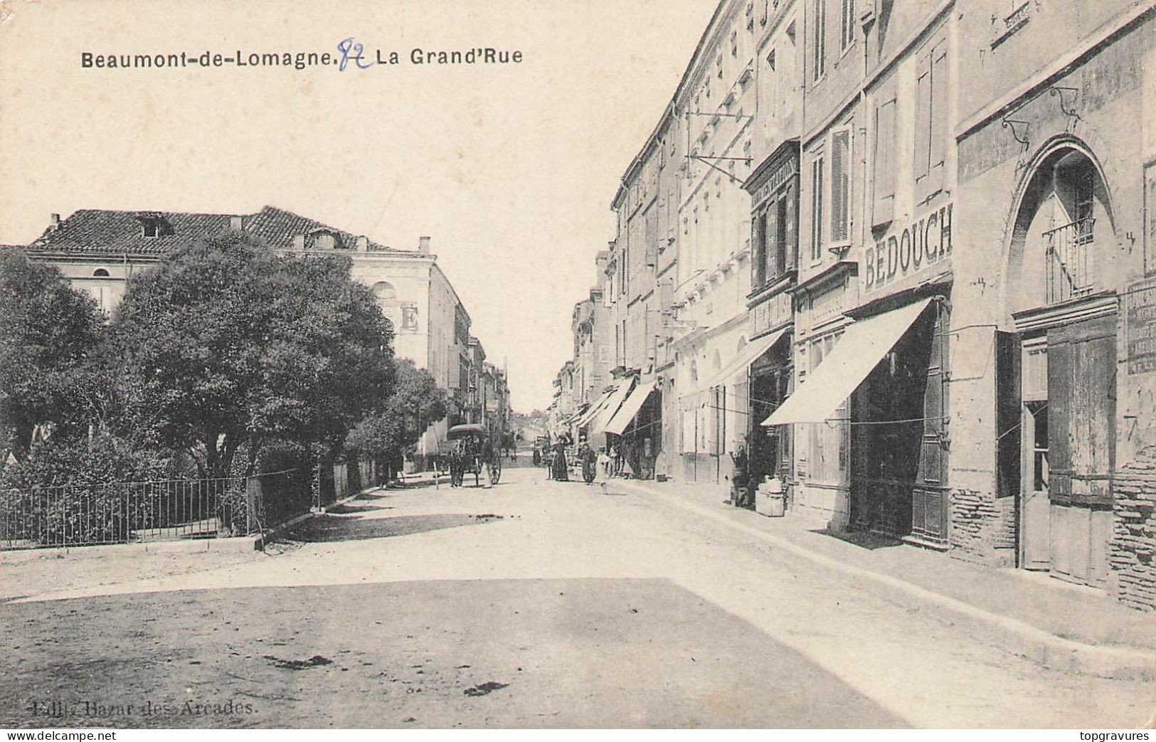82 BEAUMONT DE LOMAGNE . LA GRAND'RUE - Beaumont De Lomagne