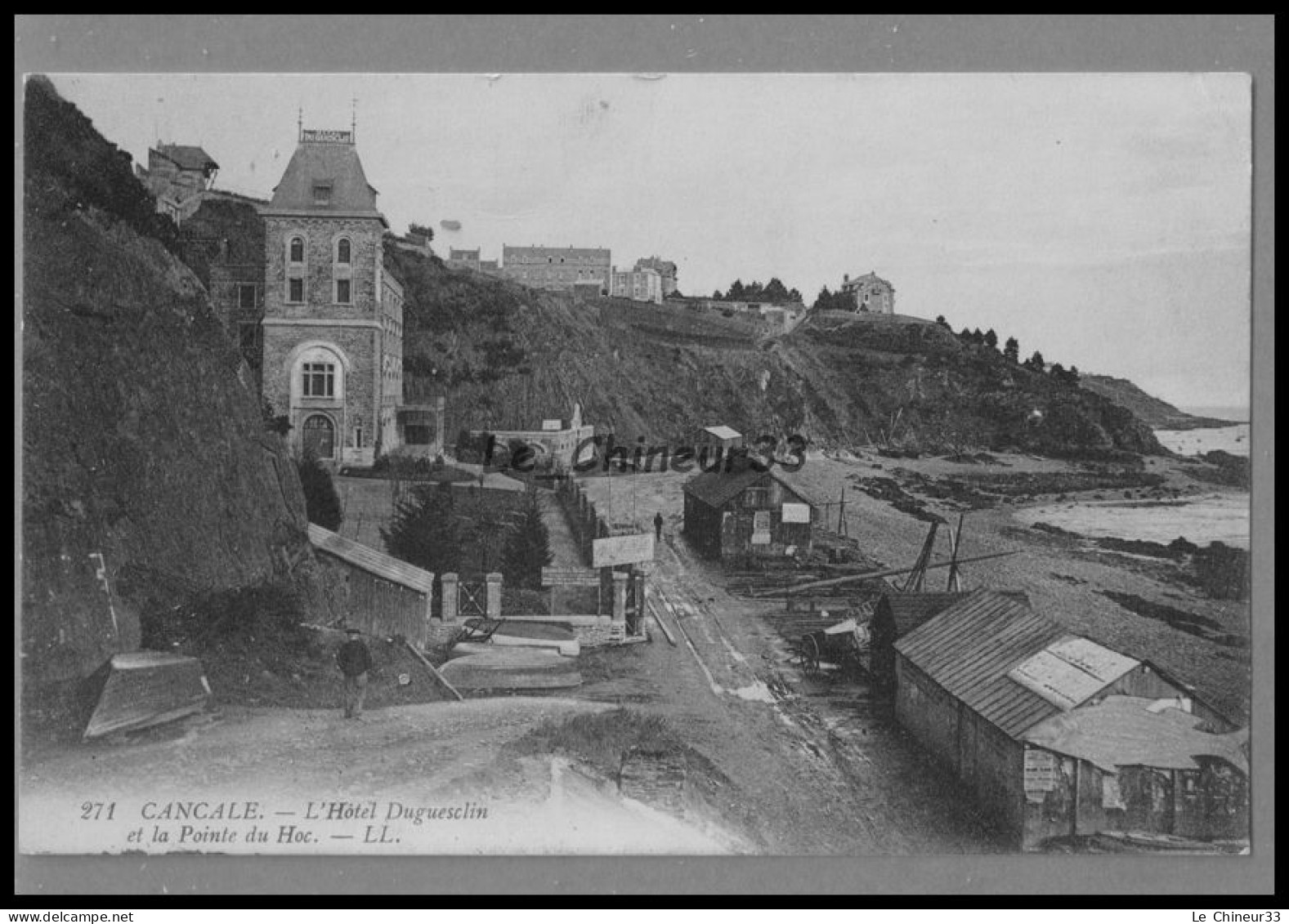 35 - CANCALE --- L'Hotel Duguesclin Et La Pointe Du Hoc - Cancale