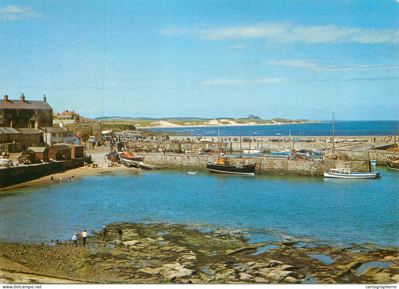 Navigation Sailing Vessels & Boats Themed Postcard Northumberland Seahouses - Segelboote