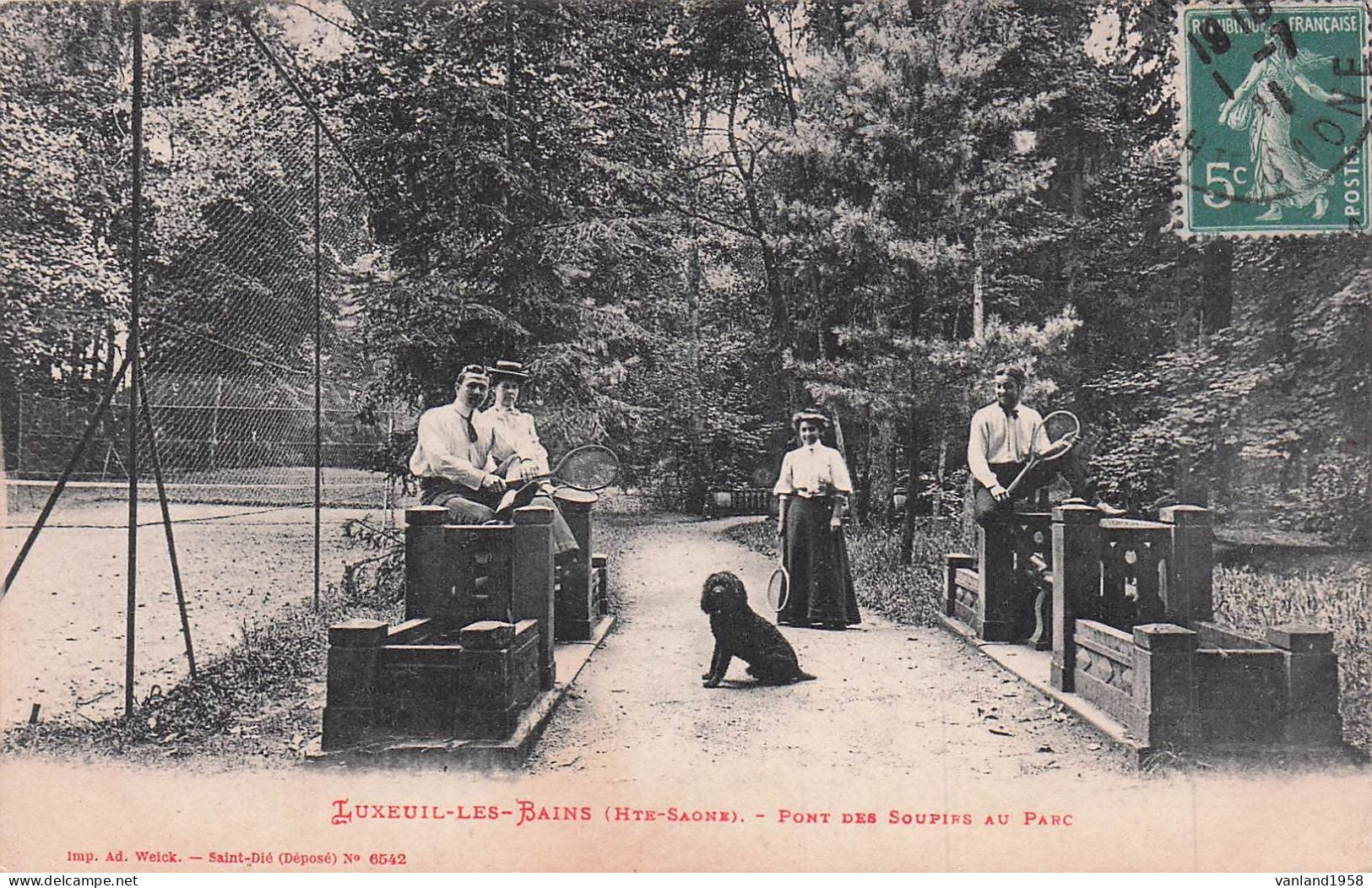 LUXEUIL Les BAINS-pont Des Soupirs Au Parc (tennis) - Luxeuil Les Bains