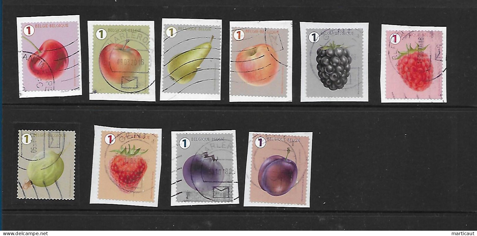 COB 4800/09 + COB 4800a/09a Oblitérés Sur Fragment  Vendus En L'état  Année 2018 - Used Stamps