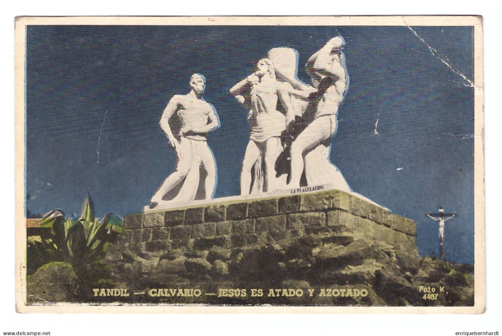 ARGENTINA // TANDIL // CALVARIO // JESÚS ES ATADO Y AZOTADO // 1956 - Argentina