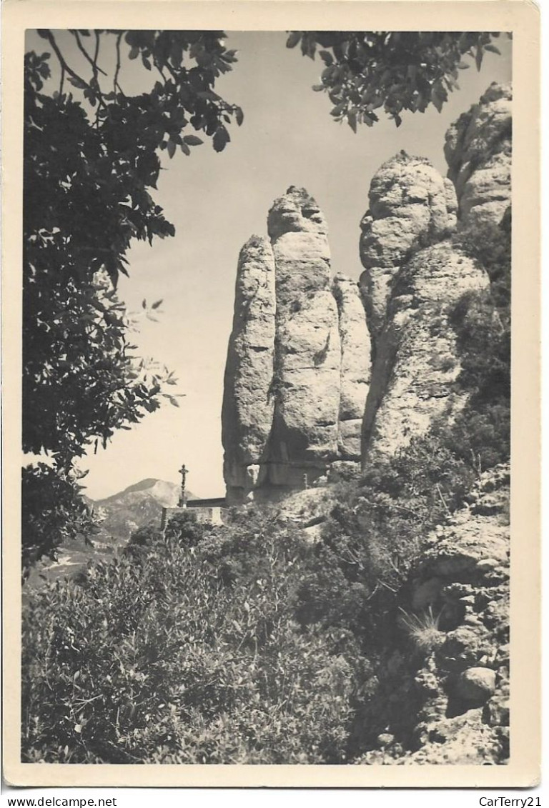 CPSM. ESPAGNE (CATALOGNE). MONTSERRAT. FALAISES. - Andere & Zonder Classificatie