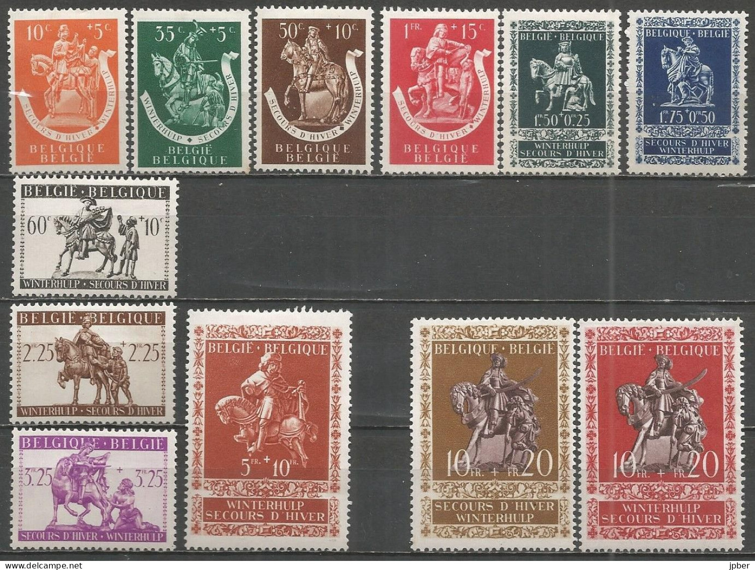 Belgique - Statues De Saint Martin - N°603 à 614 * - Unused Stamps