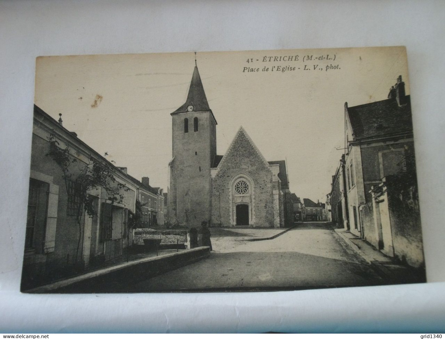 49 7962 CPA - 49 ETRICHE - PLACE DE L'EGLISE. - Sonstige & Ohne Zuordnung