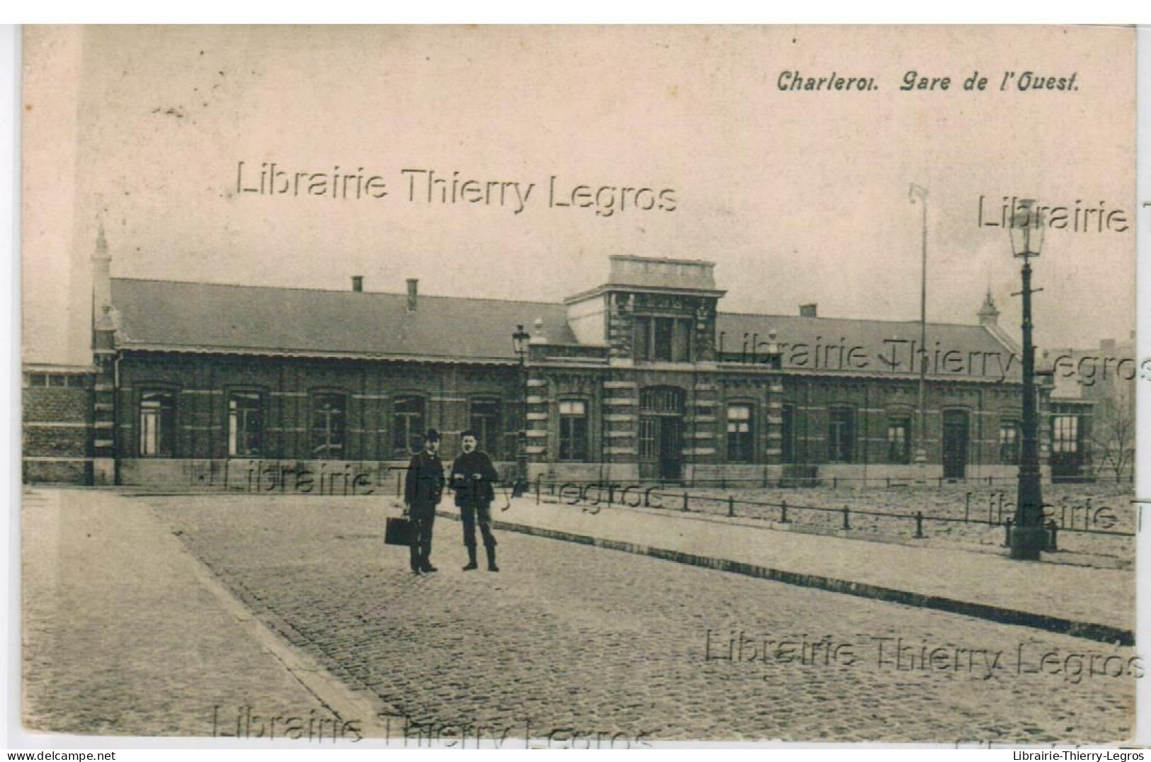 CPA  Charleroi Gare De L'Ouest Train Rail Stration Chemin De Fer Communication - Charleroi