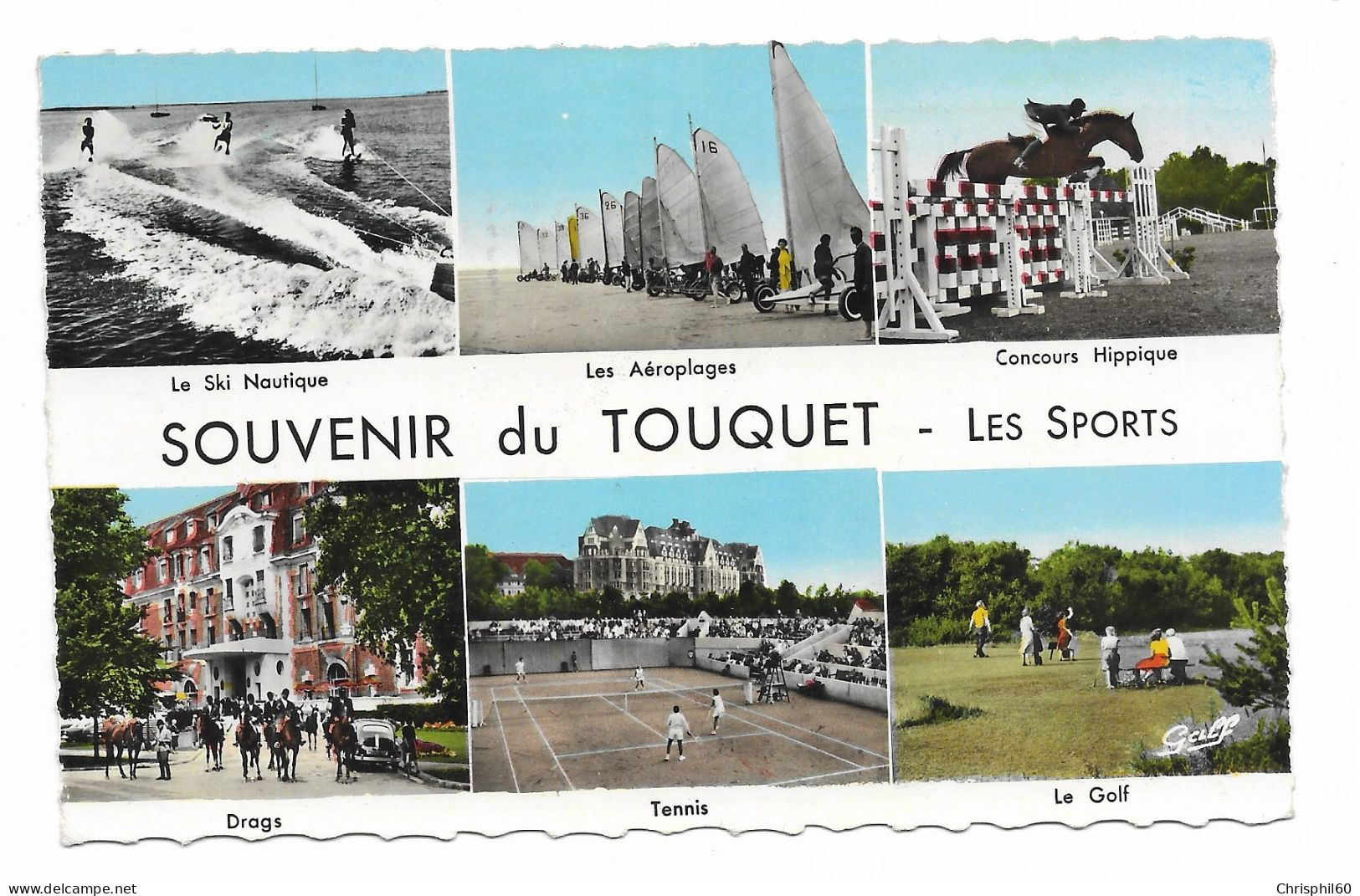 Souvenir Du TOUQUET - Les Sports - Multi Vues - Edit. Galf - N° 102 - Circulé En 1961 - - Le Touquet