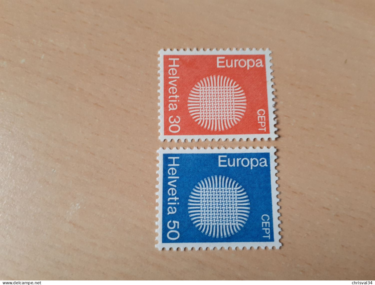 TIMBRES   SUISSE    ANNÉE  1970      N  855  /  856   COTE  1,50  EUROS   NEUFS   LUXE** - Unused Stamps