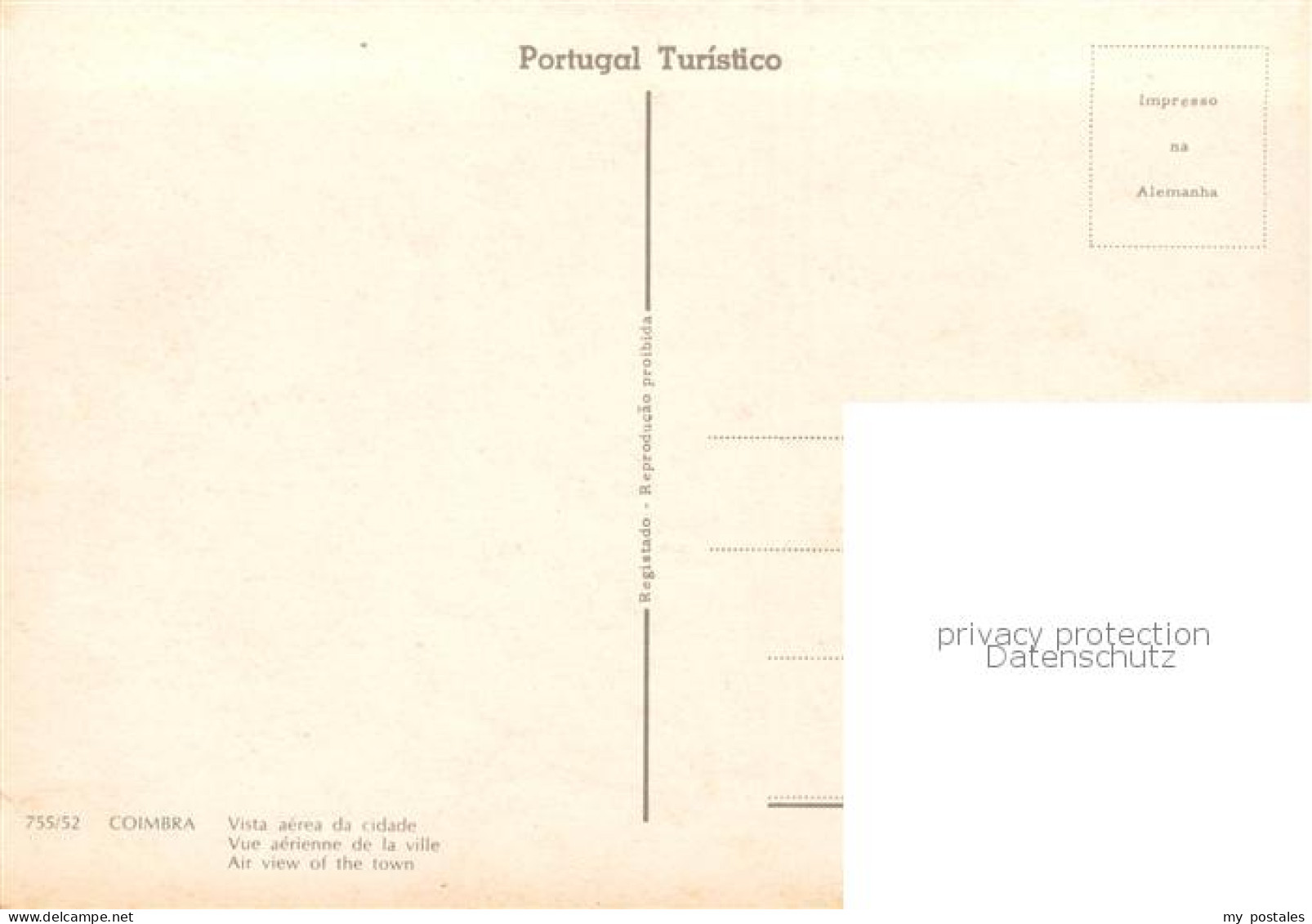 73790514 Coimbra PT Vista Aerea De Cidade  - Andere & Zonder Classificatie