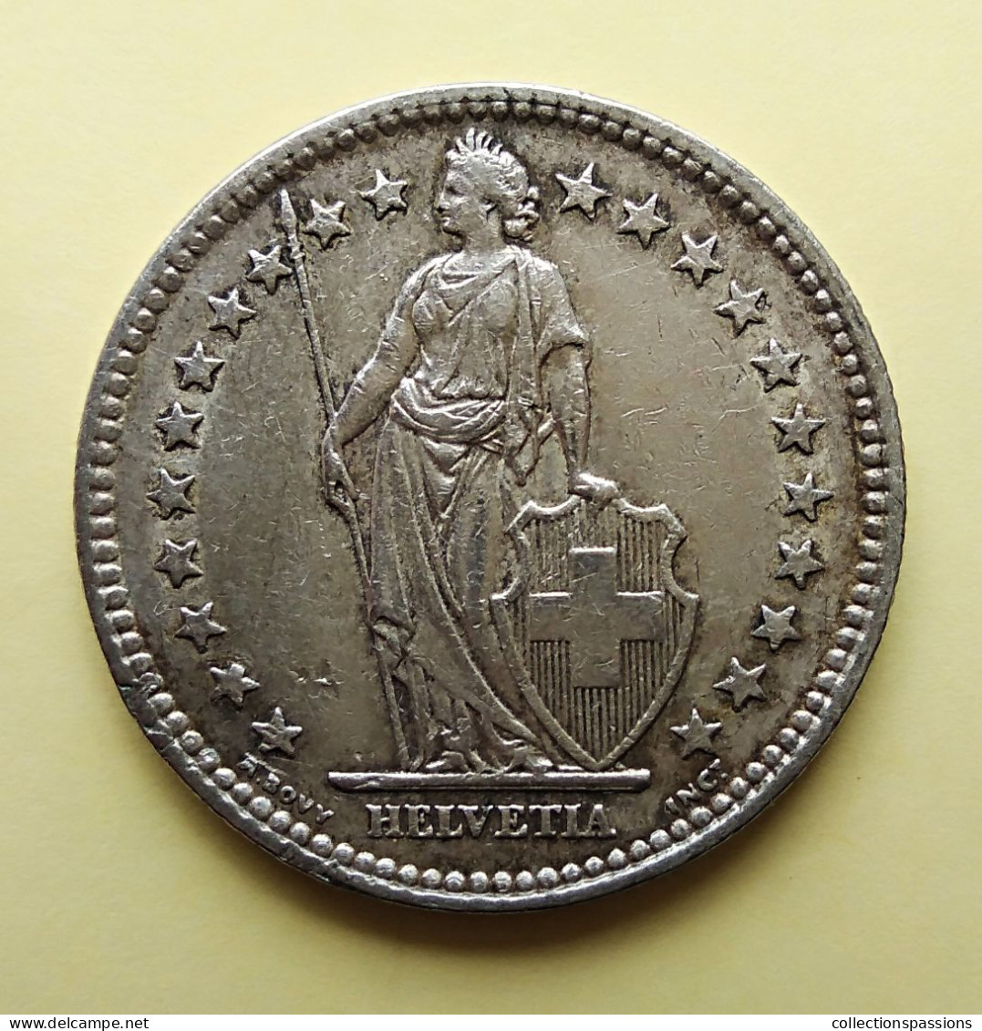 - SUISSE - 2 Francs - 1941 - Argent - - 2 Francs