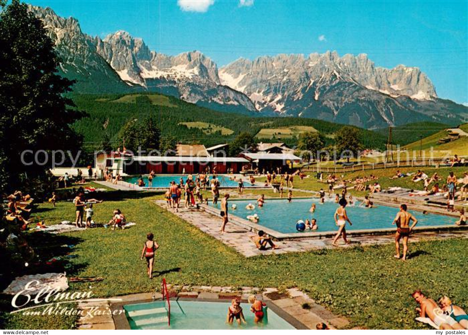 73790502 Ellmau Elmau Tirol AT Alpenbad Freibad Kaisergebirge  - Sonstige & Ohne Zuordnung