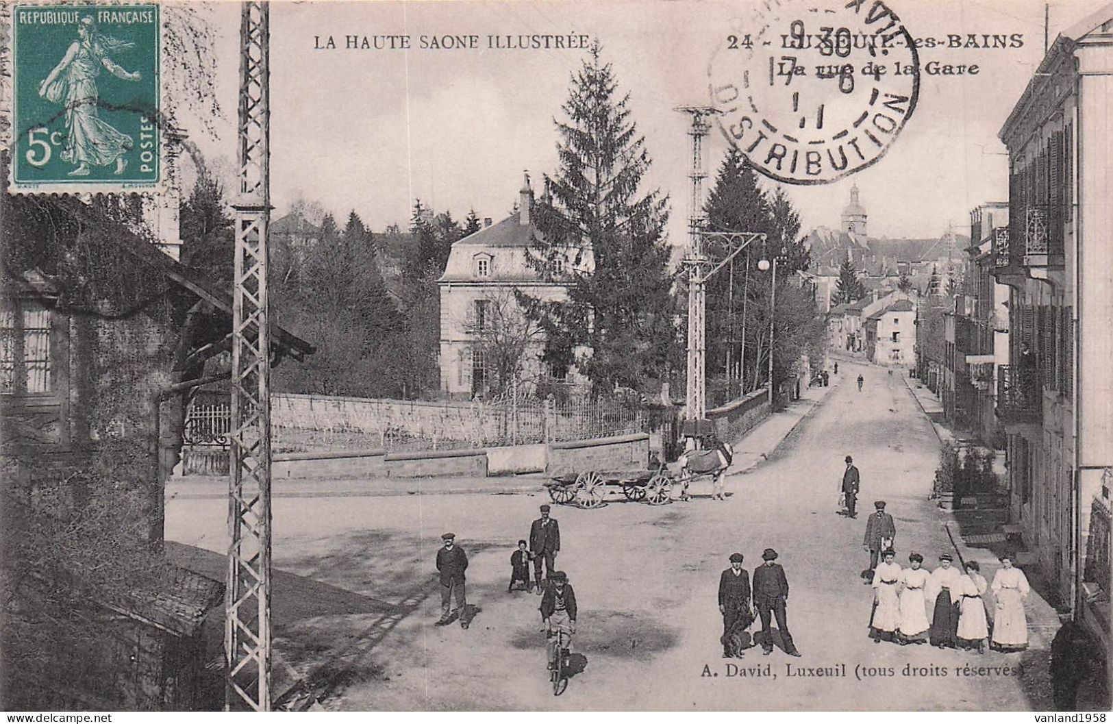 LUXEUIL Les BAINS-la Rue De La Gare - Luxeuil Les Bains