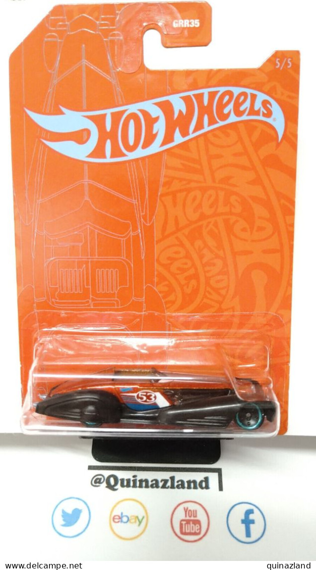 Hot Wheels Orange & Blue 53th Anniverary Custom Cadillac Fleetwood (NP51-53) - HotWheels