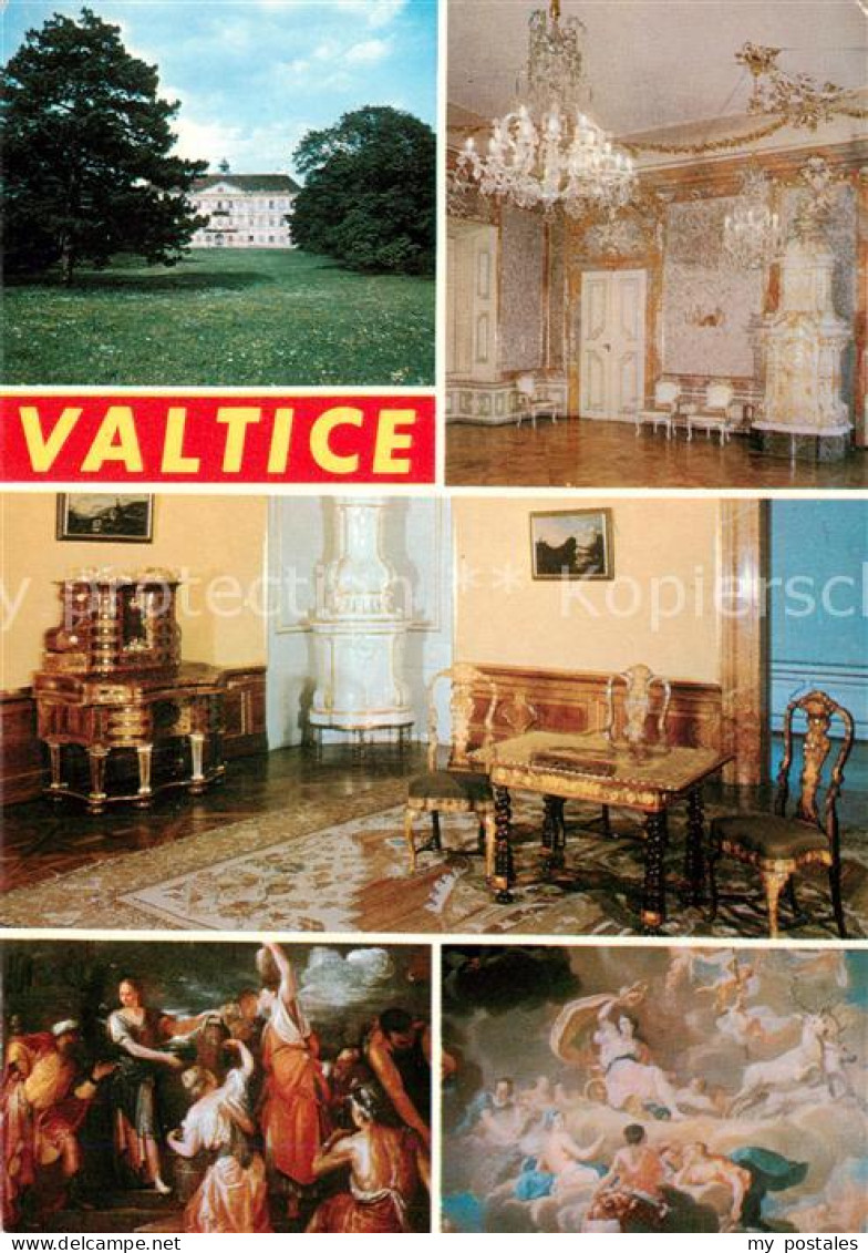 73790474 Valtice CZ Schloss Innenraeume Wandgemaelde  - Czech Republic