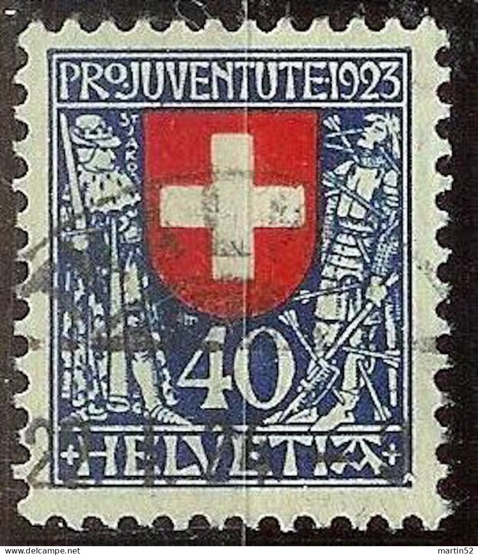 Schweiz Suisse Pro Juventute 1923: Kaiser+Soldat Zu WI 28 Mi 188 Yv 195 Mit Voll-⊙ THALWIL 22.I.24 (Zumstein CHF 75.00) - Gebraucht